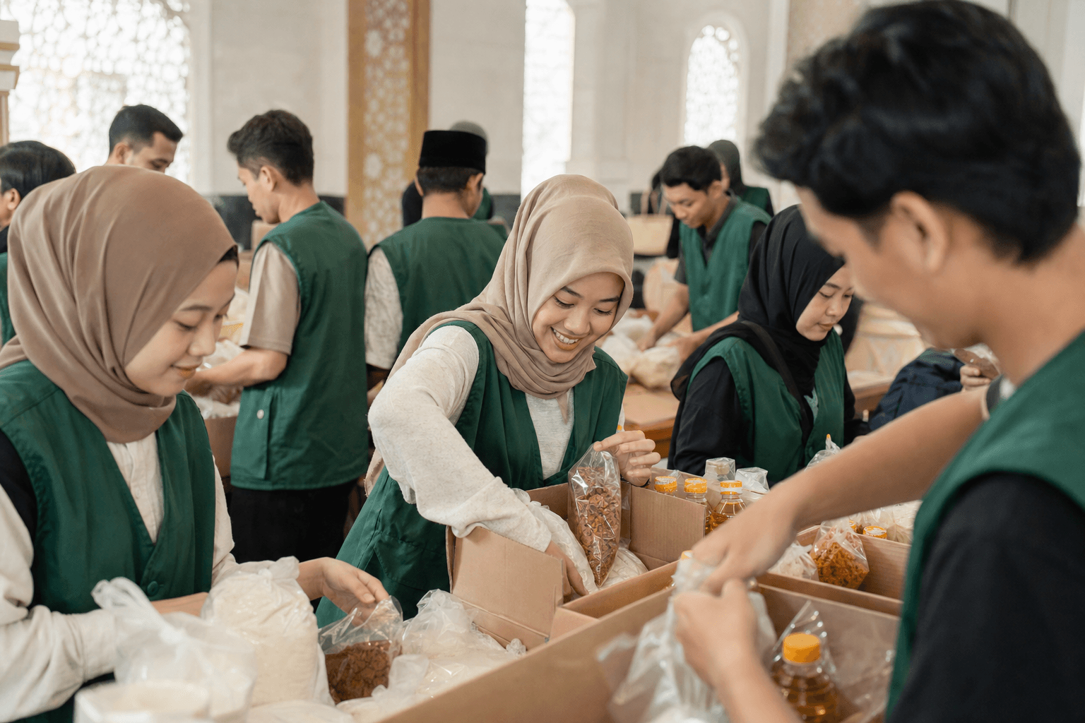 Warga bergotong royong